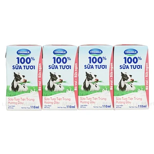 비나밀크 딸기맛 멸균우유 110ML