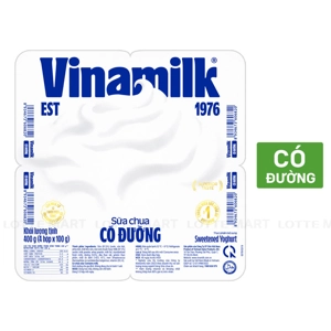 Lốc 4 Hũ Sữa Chua Ăn Vinamilk Có Đường 100g