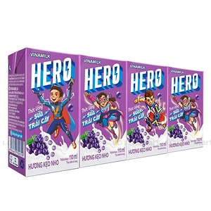 Vinamilk Hero 과일 우유 포도 캔디맛 110ML (4개입) 1
