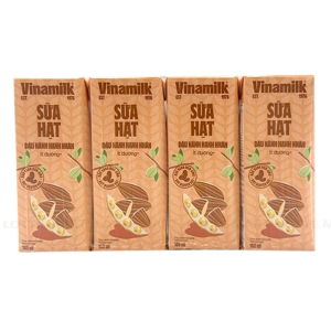Vinamilk Super Nuts Less Sugar Almond Soy Milk 180ml x 4 boxes 1
