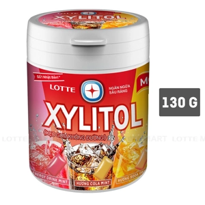 Lotte 자일리톨 무설탕 음료맛 껌 130.5G