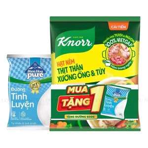 Knorr 돼지 안심 사골 조미료 1.2kg과 Bien Hoa 설탕 500G 콤보