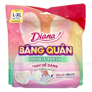 Diana Double Fresh 팬티형 생리대 L-XL 2개입