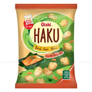 Oishi Haku 미니 연어 해초 라이스 크래커 150G