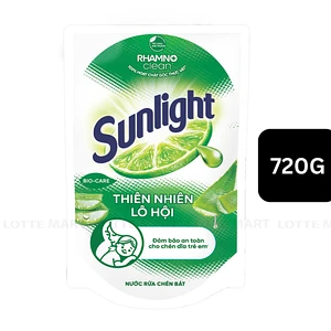 Nước Rửa Chén Sunlight Thiên Nhiên Hương Lô Hội 720g