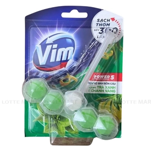 Viên Vệ Sinh Bồn Cầu Vim Hương Trà Xanh và Chanh Vàng Vỉ 50g