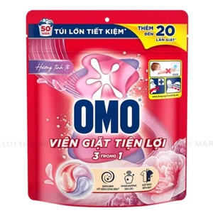OMO 3-in-1 우아한 향 캡슐 세탁세제 50개입 x 10.5G