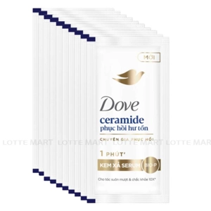 Kem Xả Dove Ceramide Phục Hồi Hư Tổn Dây 6G x 10 Gói 1