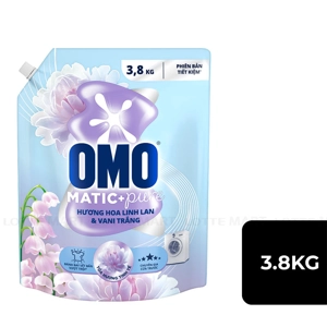 OMO 은방울꽃 & 화이트 바닐라 향 드럼 세탁기용 세탁세제 3.8kg