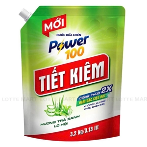 Power100 퓨어 녹차 알로에 주방세제 3.2kg