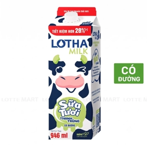 Lothamilk 가당 살균우유 1L