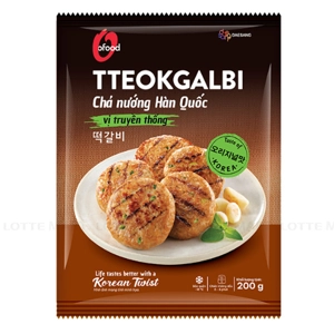 Chả Nướng Hàn Quốc O'Food Tteokgalbi Vị Truyền Thống 200g
