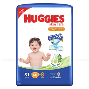 Huggies  슈퍼 점보 팬티형 기저귀 XL 사이즈 60매 (12-17KG)