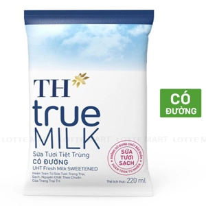 TH True Milk 가당 멸균우유 220ML
