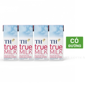 TH True Milk 멸균우유 딸기맛 (180ML x 4개입)