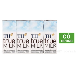 TH True Milk 초콜릿맛 멸균우유 180ML (4개입)