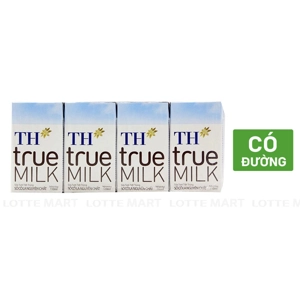 TH True Milk 초콜릿맛 멸균 생우유 110ML (4개입)