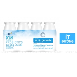 TH true Yogurt Probiotics 저당 발효유 85ml x 4입