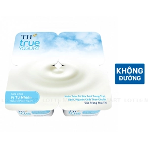 Lốc 4 Hũ Sữa Chua Ăn TH True Yogurt Vị Tự Nhiên 100g