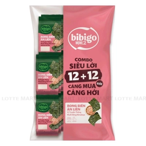 bibigo 즉석 김 스낵 히말라야 핑크 솔트 맛 4G x 24봉 콤보