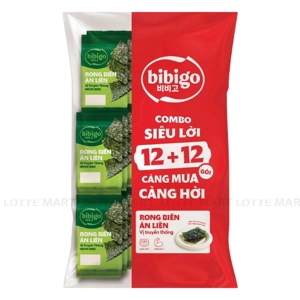 bibigo 김 스낵 전통 맛 4G x 24봉 콤보