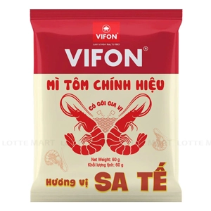 VIFON 사테 맛 오리지널 새우 라면 60G
