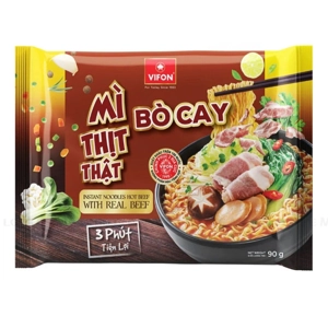 Vifon 매콤한 소고기 라면 (진짜 고기 포함) 90G
