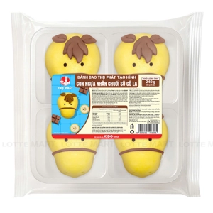 Tho Phat 말 모양 바나나 초콜릿 찐빵 240G