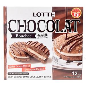 Bánh Lotte Chocolat Bouchee Vị Socola 12 Cái Hộp 324g