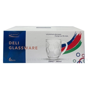Delisoga Kickup 맥주잔 380ml 6개 세트