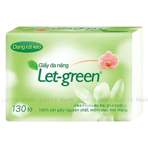 Let-Green 2겹 각티슈 130매입