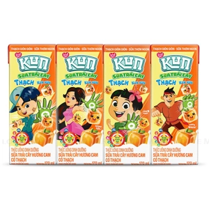 Lof Kun 젤리 과일우유 오렌지맛 (170ml x 4개입)