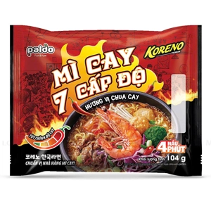 Koreno 프리미엄 매운맛 7단계 새콤매콤 라면 104G