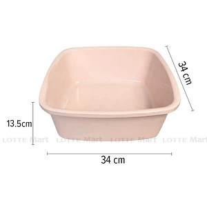 Tu Lap 정사각 대야 TL 823 핑크색 40CM