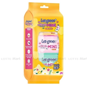 Let-green 미니 물티수 6개입 x 12매 1