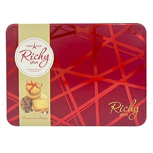 Bánh Quy Richy Plus Hộp Thiếc 500G (Giao Màu Ngẫu Nhiên)
