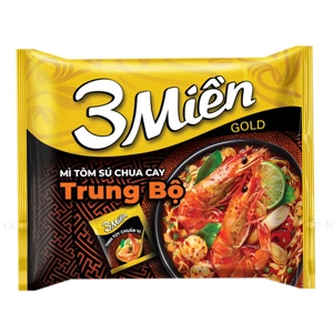 3 Mien Gold 중부 새우 시큼하고 매콤한 맛 라면 75G