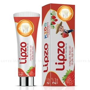 Lipzo Kid 아기용 딸기맛 치약 75G (아기 2세 이상) 1
