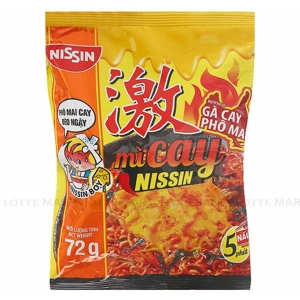 Nissin 한국식 매운 치즈 치킨 라면 72G