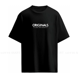 Basic Icon 남성용 라운드넥 흰색 프린트 검정색 반팔 티셔츠 사이즈 M-XXL 1