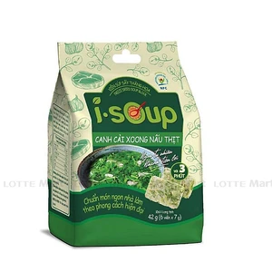 I-Soup NFC 인스턴트 동결 건조 고기를 넣은 물냉이 국물 블럭 (7G x 6개)