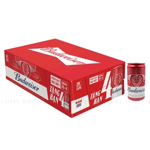 Thùng 28 Lon Bia Budweiser 5% ABV 250ml