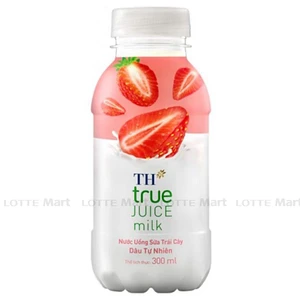 TH True Juice Milk 과일 밀크 딸기맛 300ml