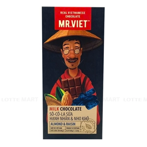 MR.VIET 아몬드 건포도 밀크 초콜릿 80G