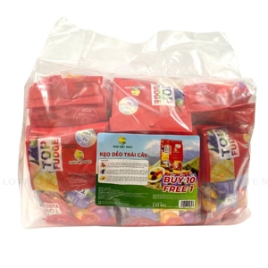 COMBO KEO DEO TRAI CAY HON HOP TOP FUDGE320G(10+1)