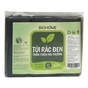 Biohome 검정 쓰레기봉투 S사이즈 50 x 56cm 1kg (3롤)