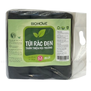 Biohome 검정 쓰레기봉투 M사이즈 55 x 65cm 1kg (3롤)