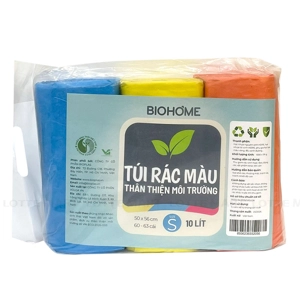 Biohome 컬러 쓰레기봉투 S사이즈 50 x 56cm 1kg (3롤)
