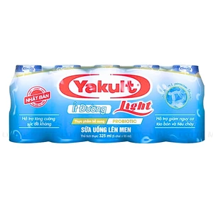 Lốc 5 Chai Sữa Chua Uống Lên Men Yakult Light Ít Đường 65ml