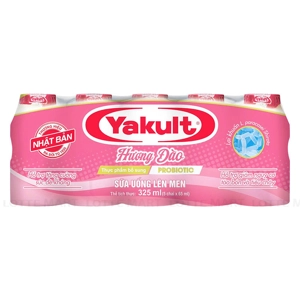 Lốc 5 Chai Sữa Chua Uống Lên Men Yakult Vị Đào 65ml
